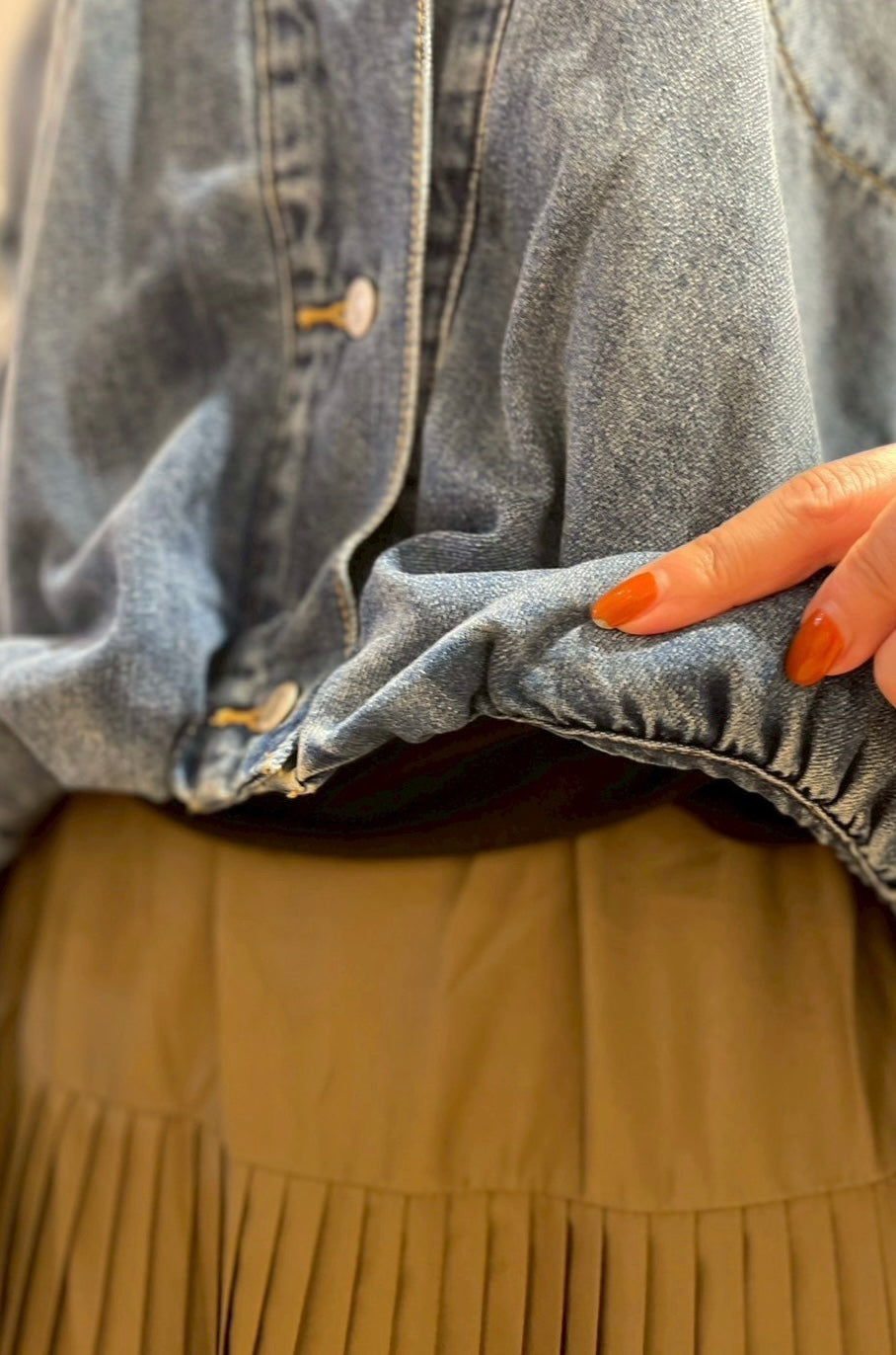 デニムバルーンジャケット