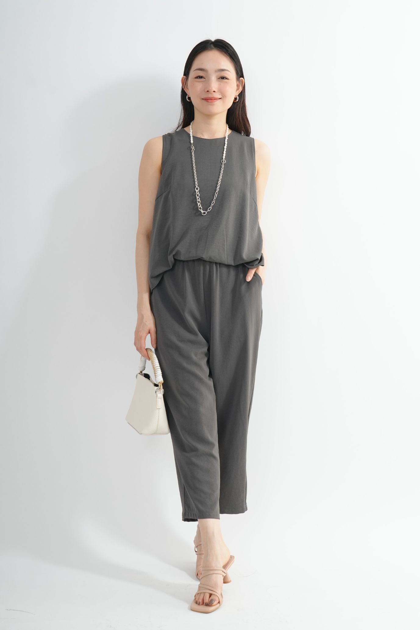<30%OFF>バックスリットオールインワン
