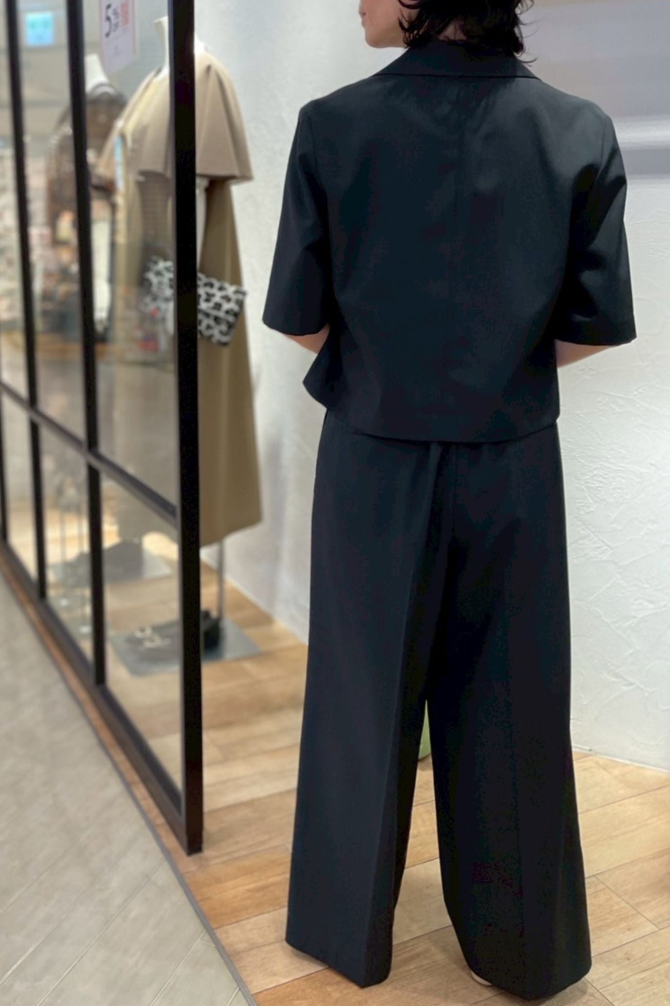 <50%OFF>シャンブレー半袖ジャケット