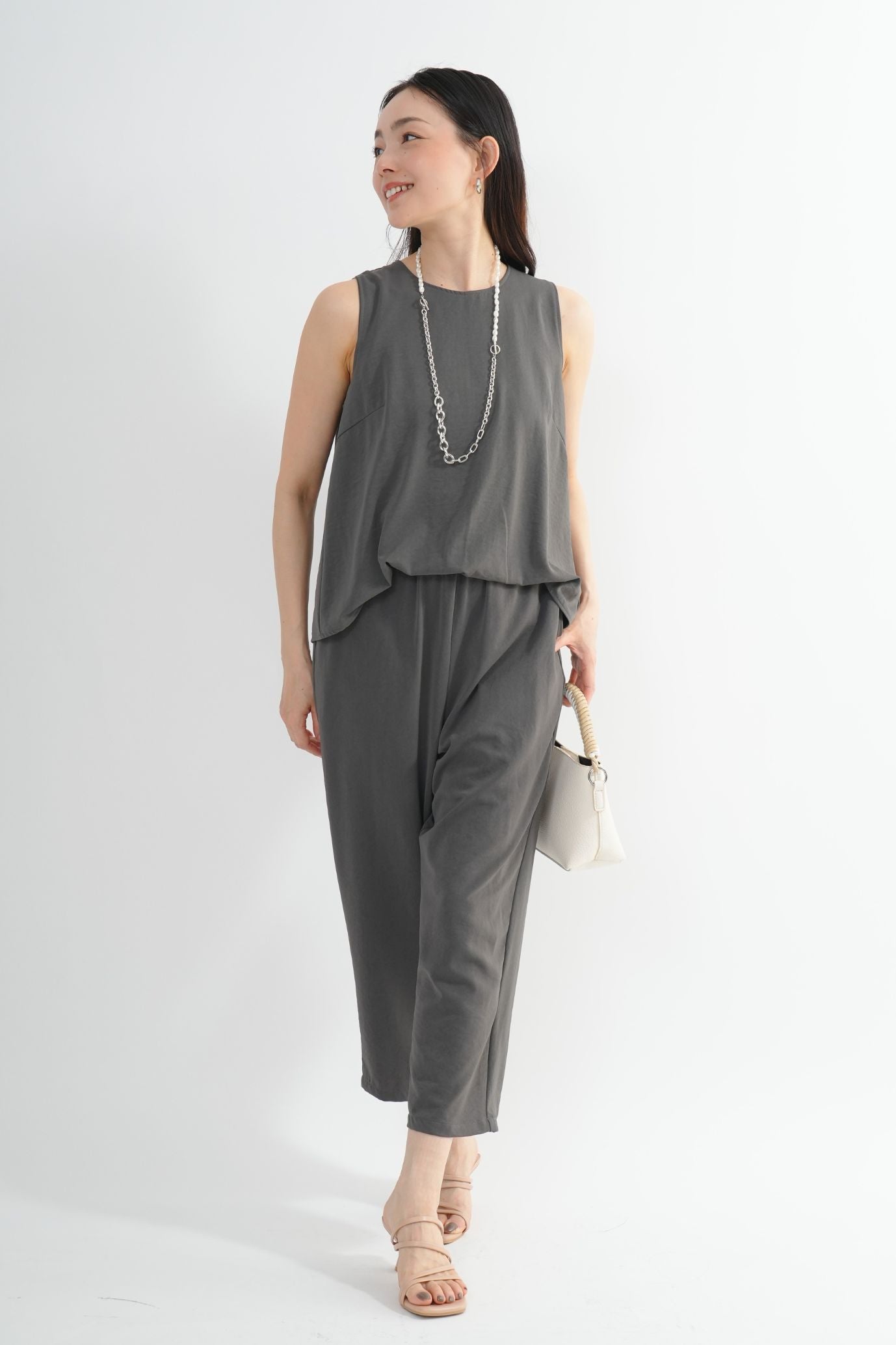 <30%OFF>バックスリットオールインワン