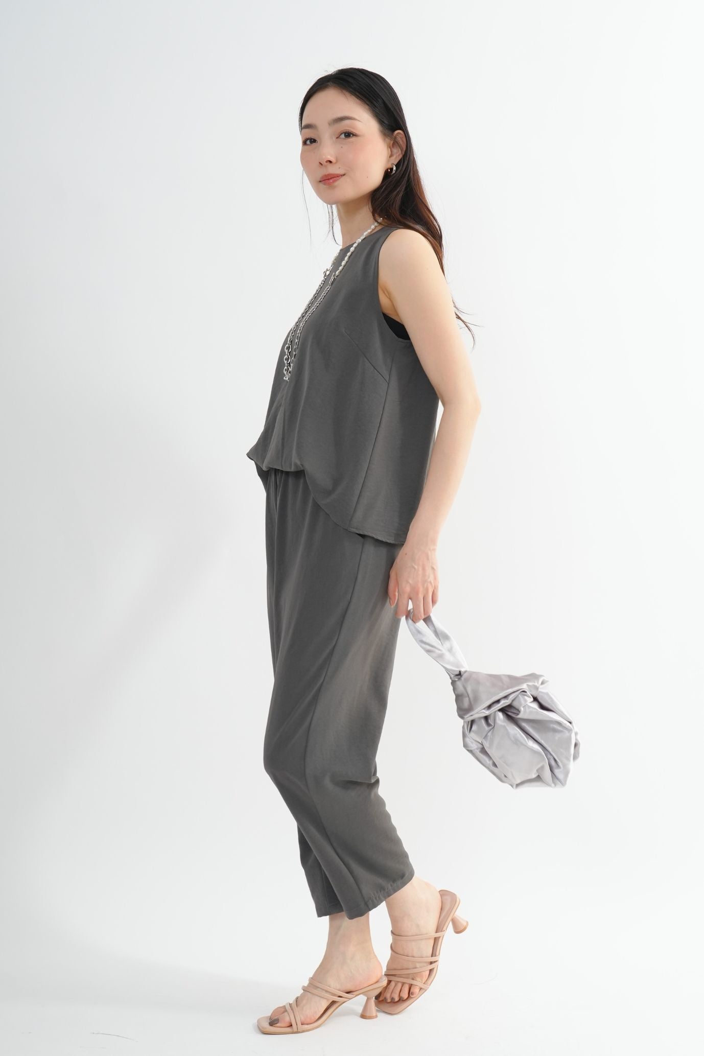 <30%OFF>バックスリットオールインワン