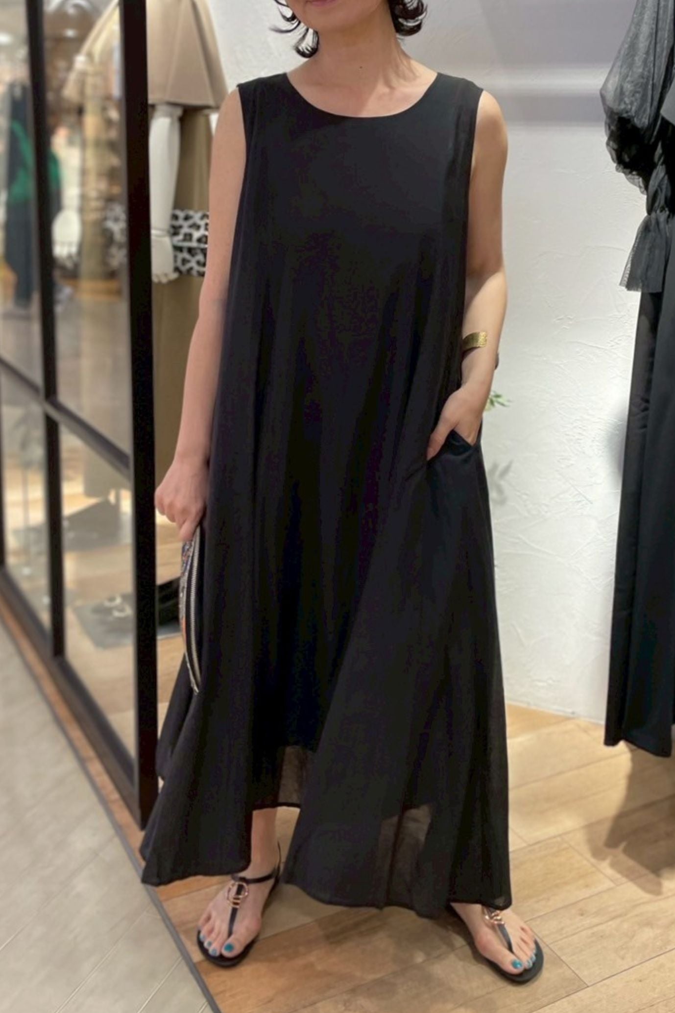 <20%OFF>コットン2WAYパネルワンピース