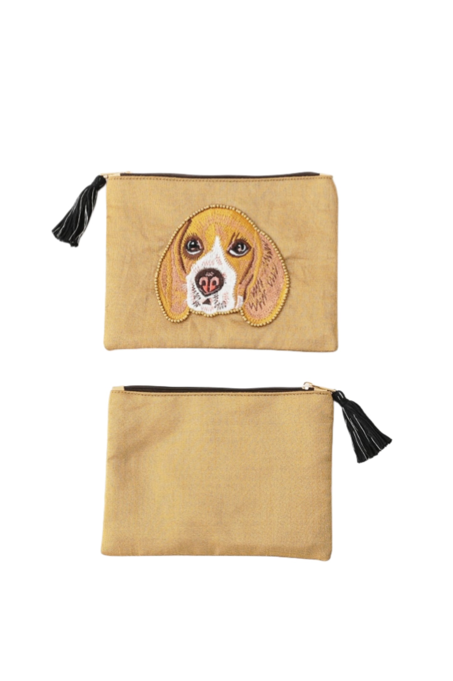 アニマル刺繍ポーチ ドッグ