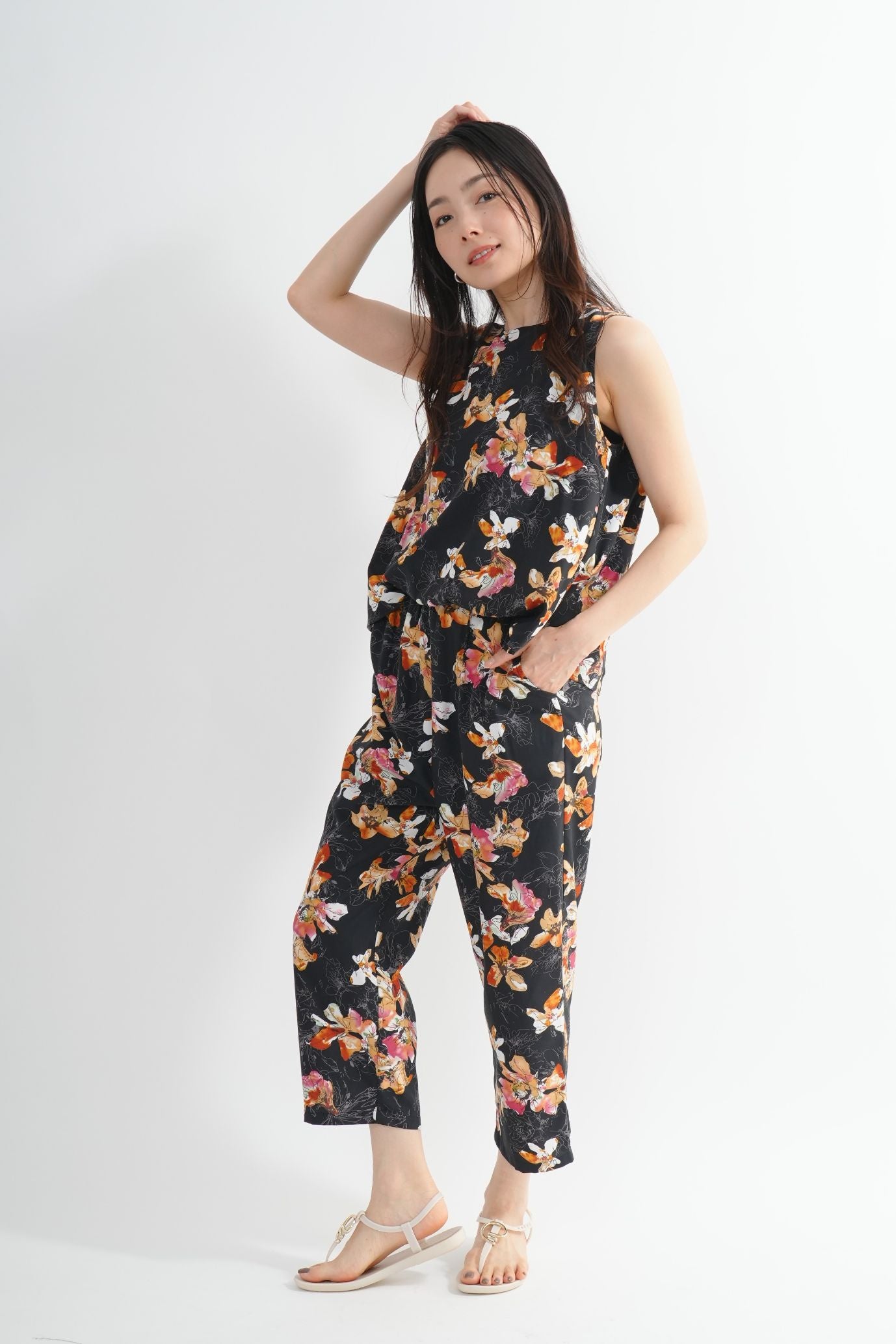 <30%OFF>バックスリットオールインワン