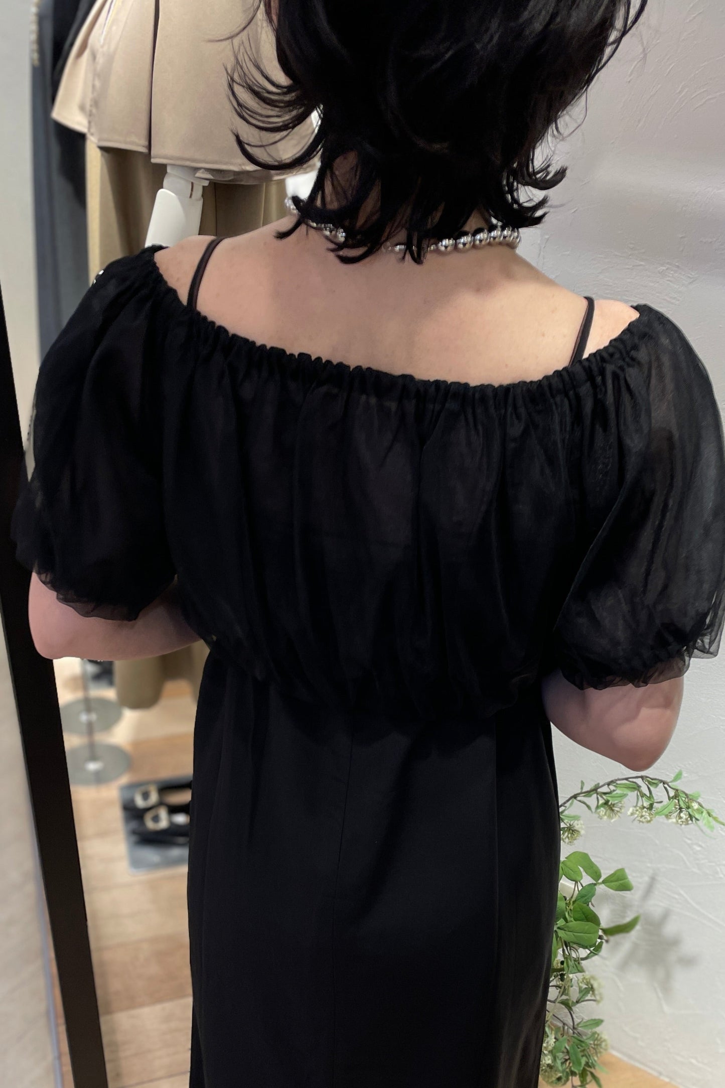【NEW】シフォンボレロ袖付き