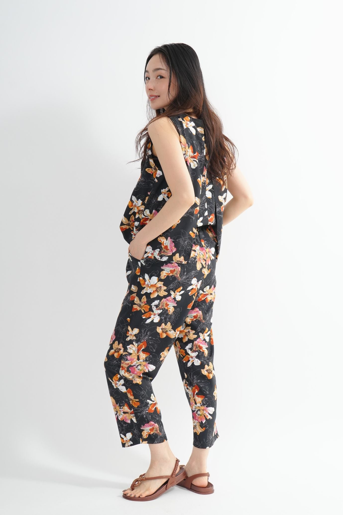 <30%OFF>バックスリットオールインワン