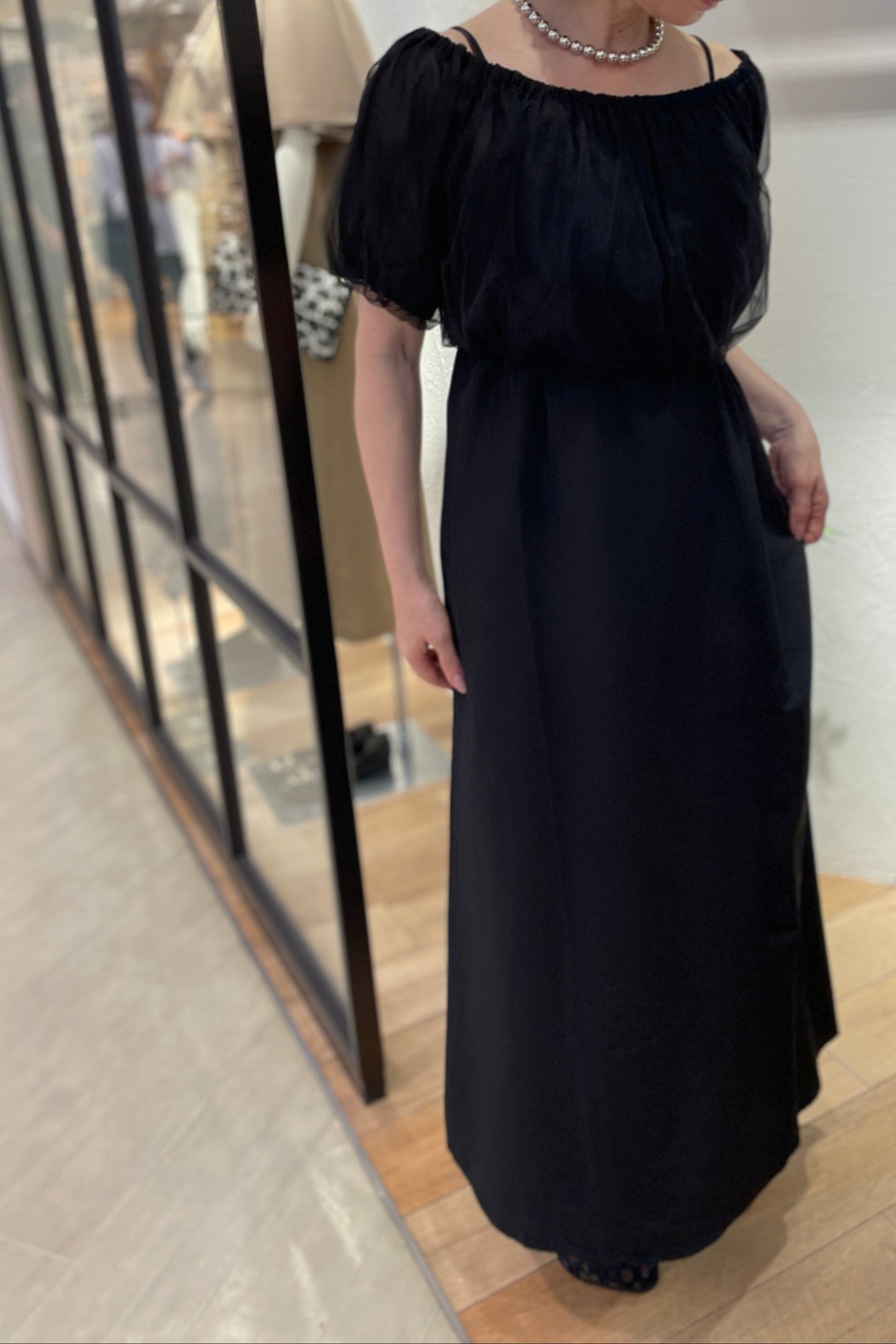 【NEW】シフォンボレロ袖付き