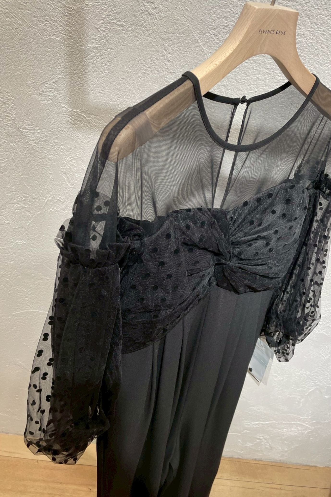 <50%OFF>フロッキードットパンツドレス