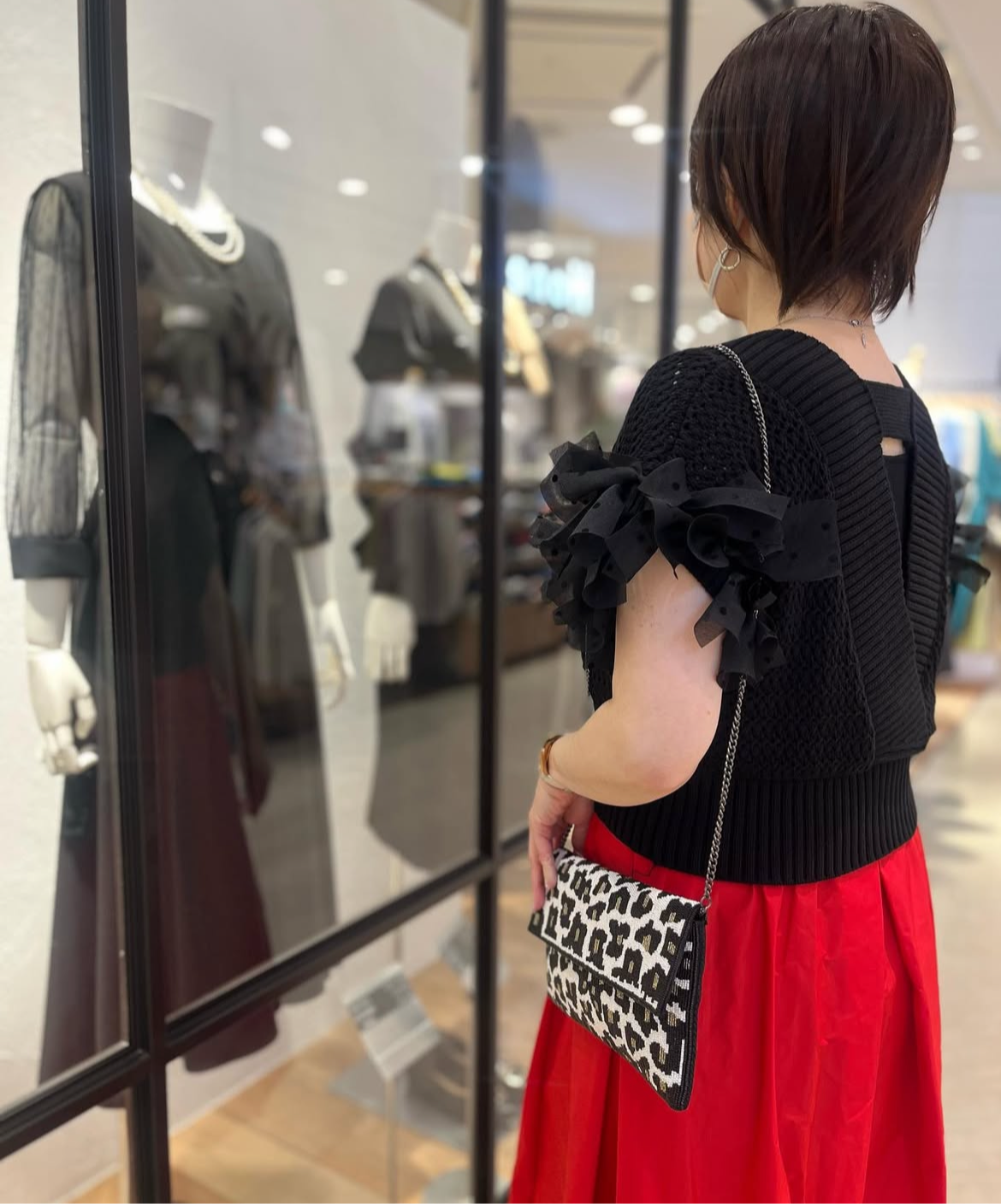 ソデリボンニットベスト