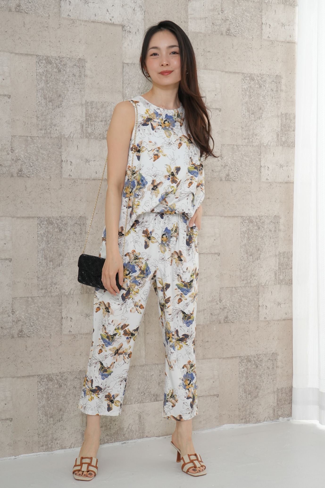 <30%OFF>バックスリットオールインワン