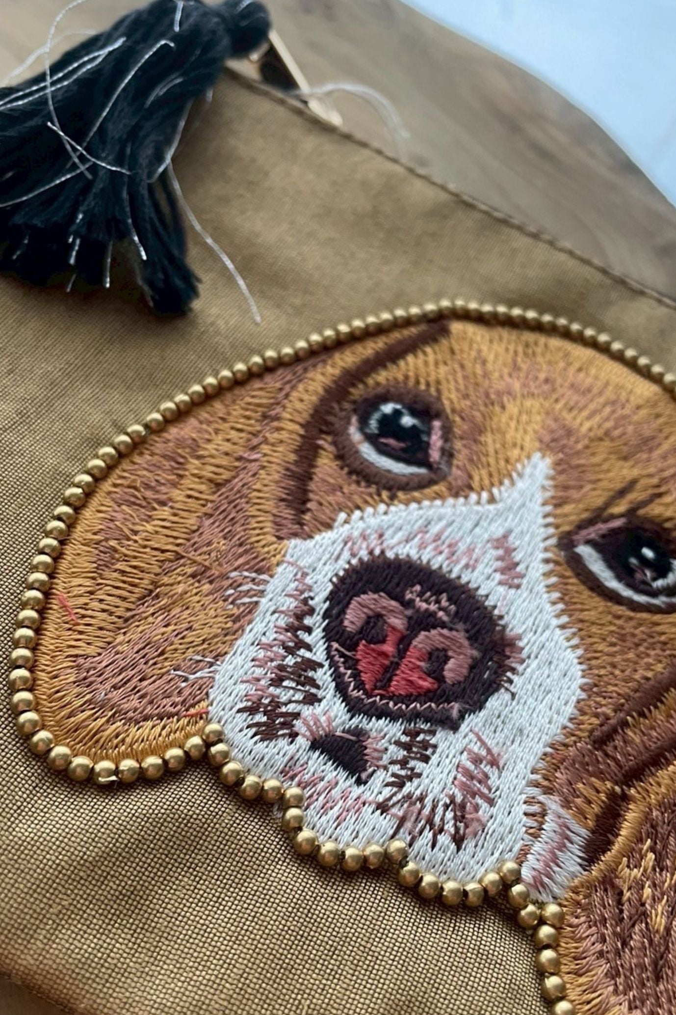 アニマル刺繍ポーチ ドッグ