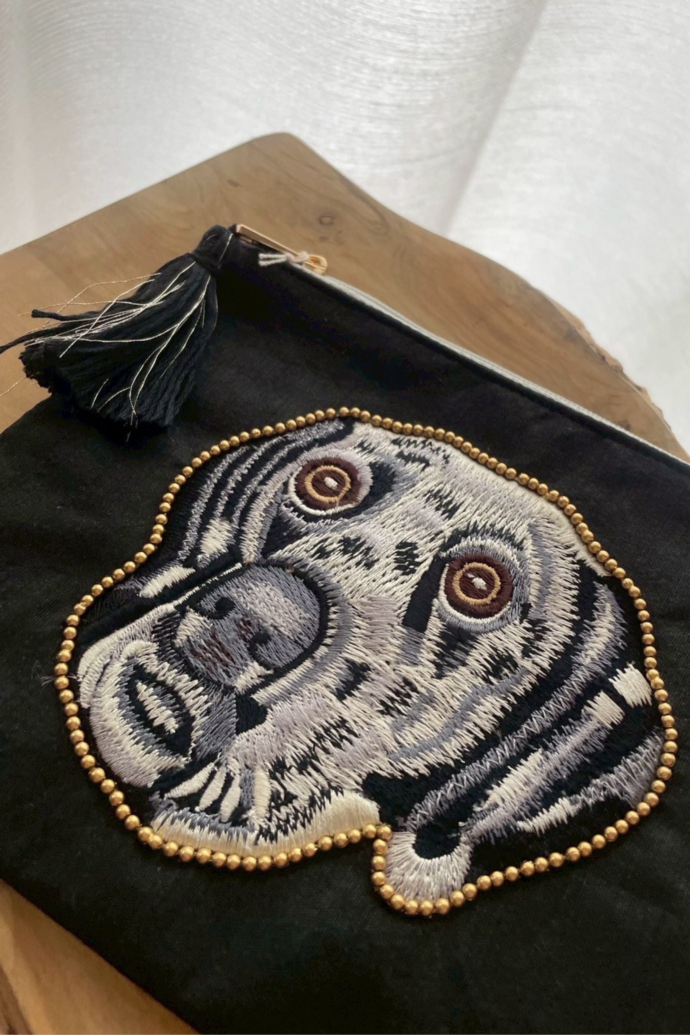 アニマル刺繍ポーチ ドッグ