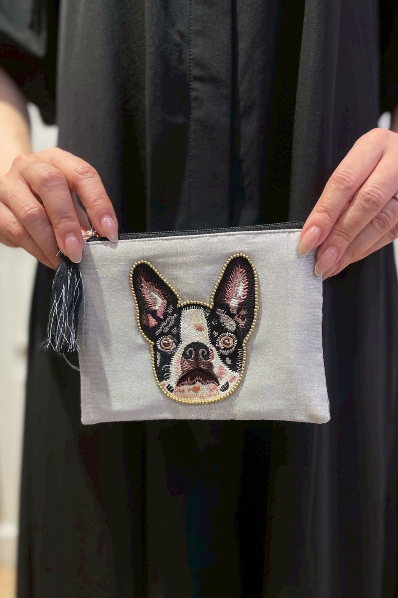 アニマル刺繍ポーチ ドッグ