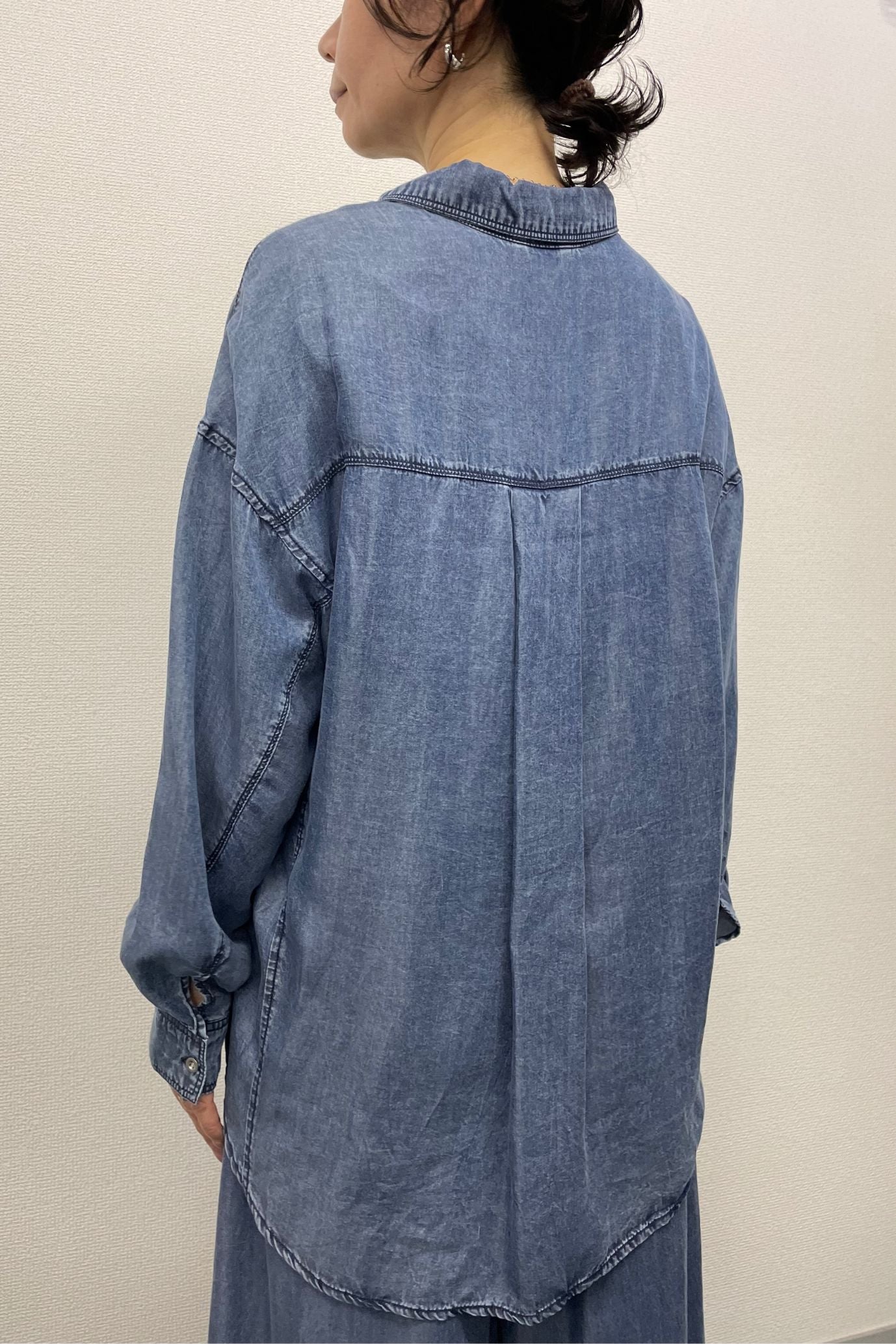 <6月上旬出荷予定>【NEW】バイオシルクデニムシャツ