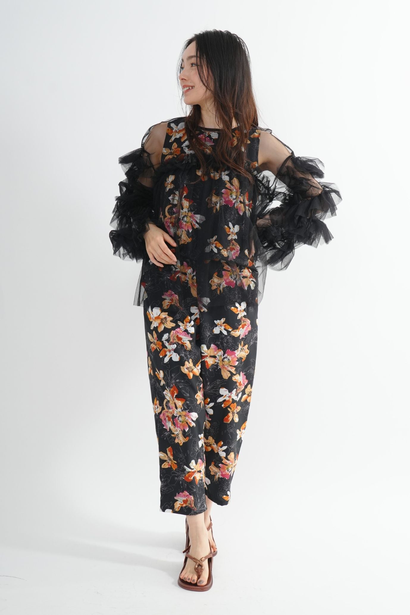 <30%OFF>バックスリットオールインワン