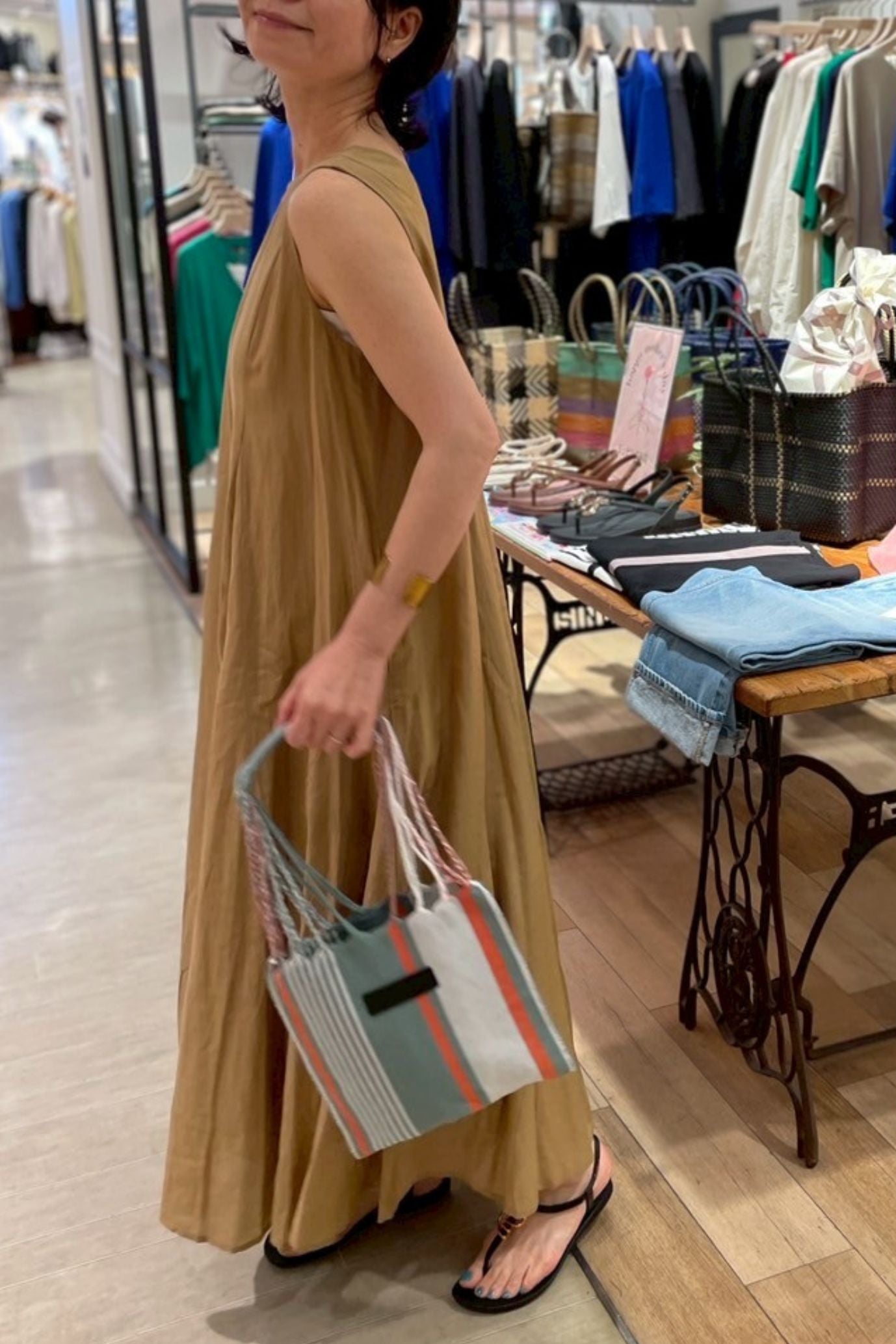 <20%OFF>コットン2WAYパネルワンピース