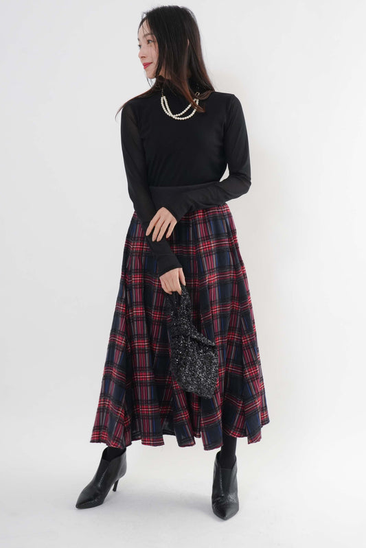 モールチェックスカート