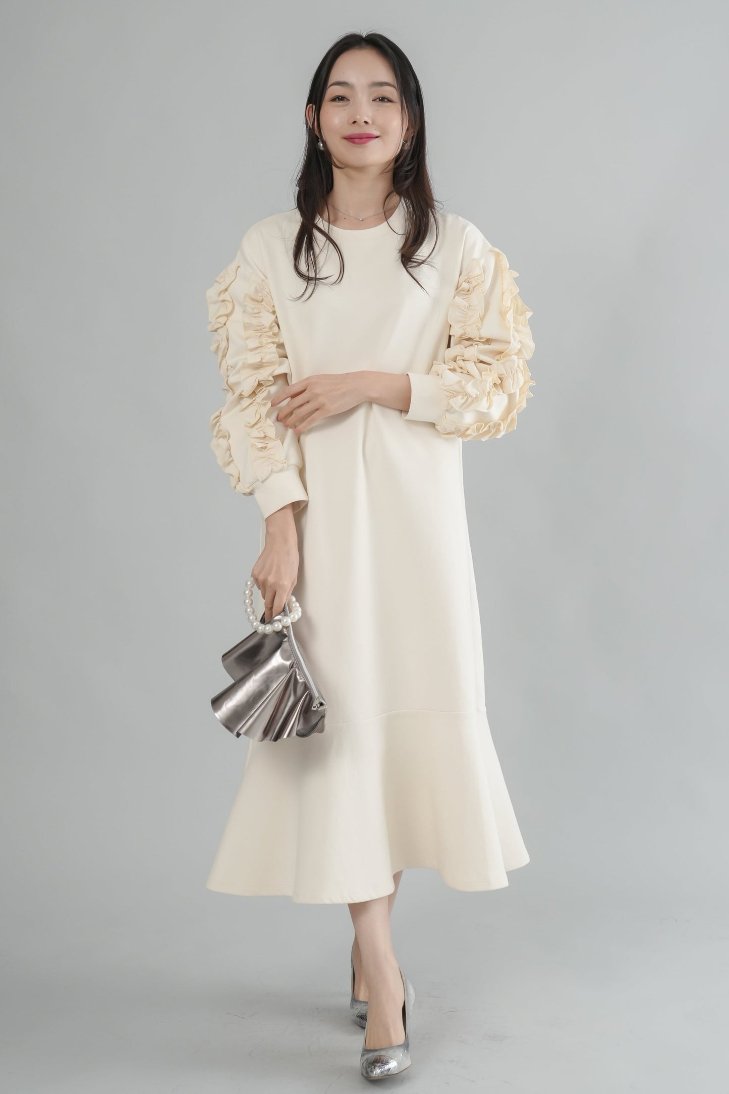 <20%OFF>パールハンドルクラッチバッグ
