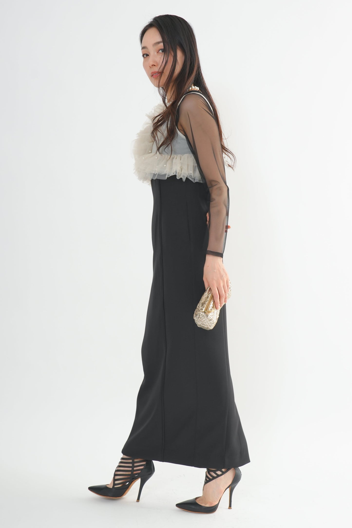 チュールビスチェドレス<2pcs SET>