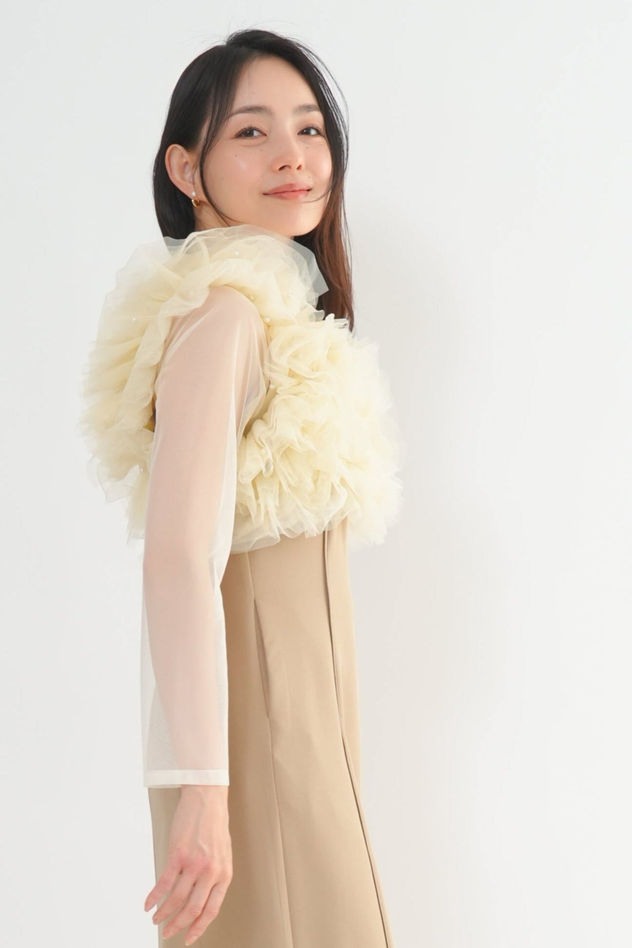 チュールビスチェドレス<2pcs SET>