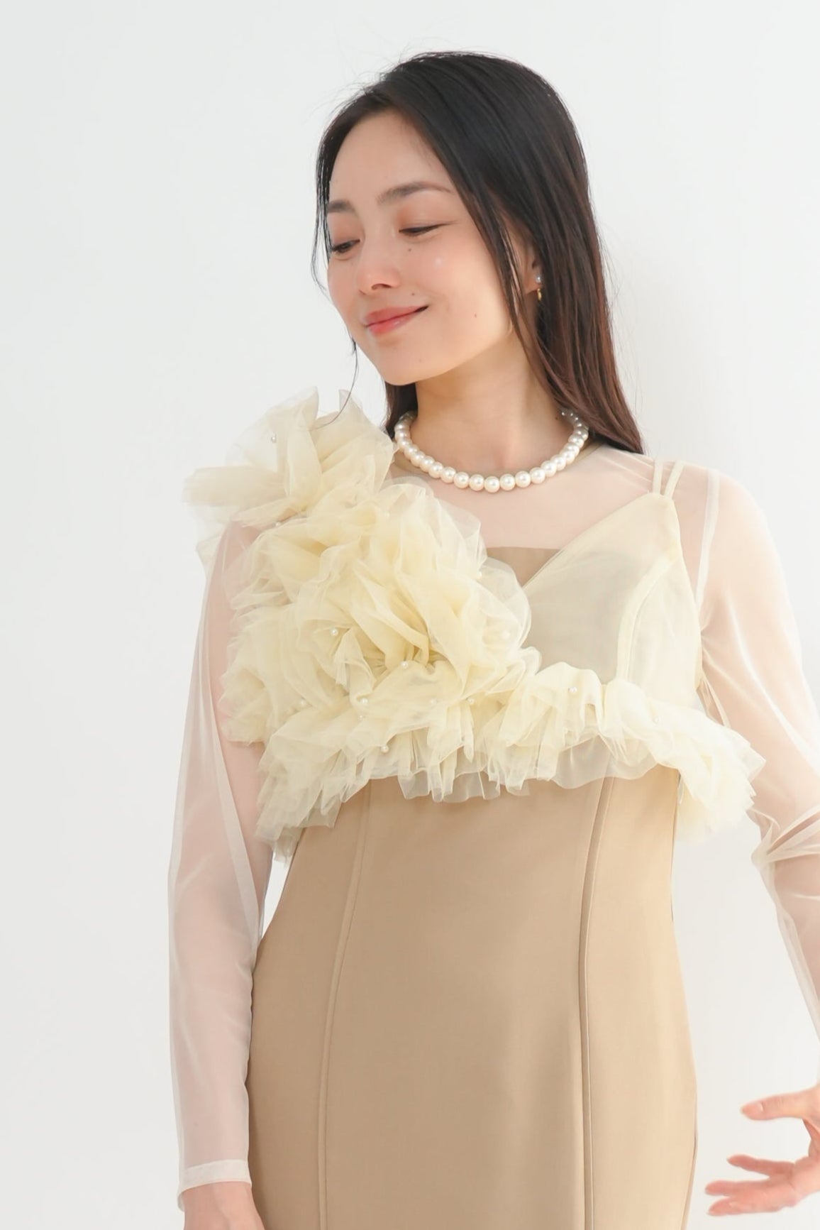 チュールビスチェドレス<2pcs SET>