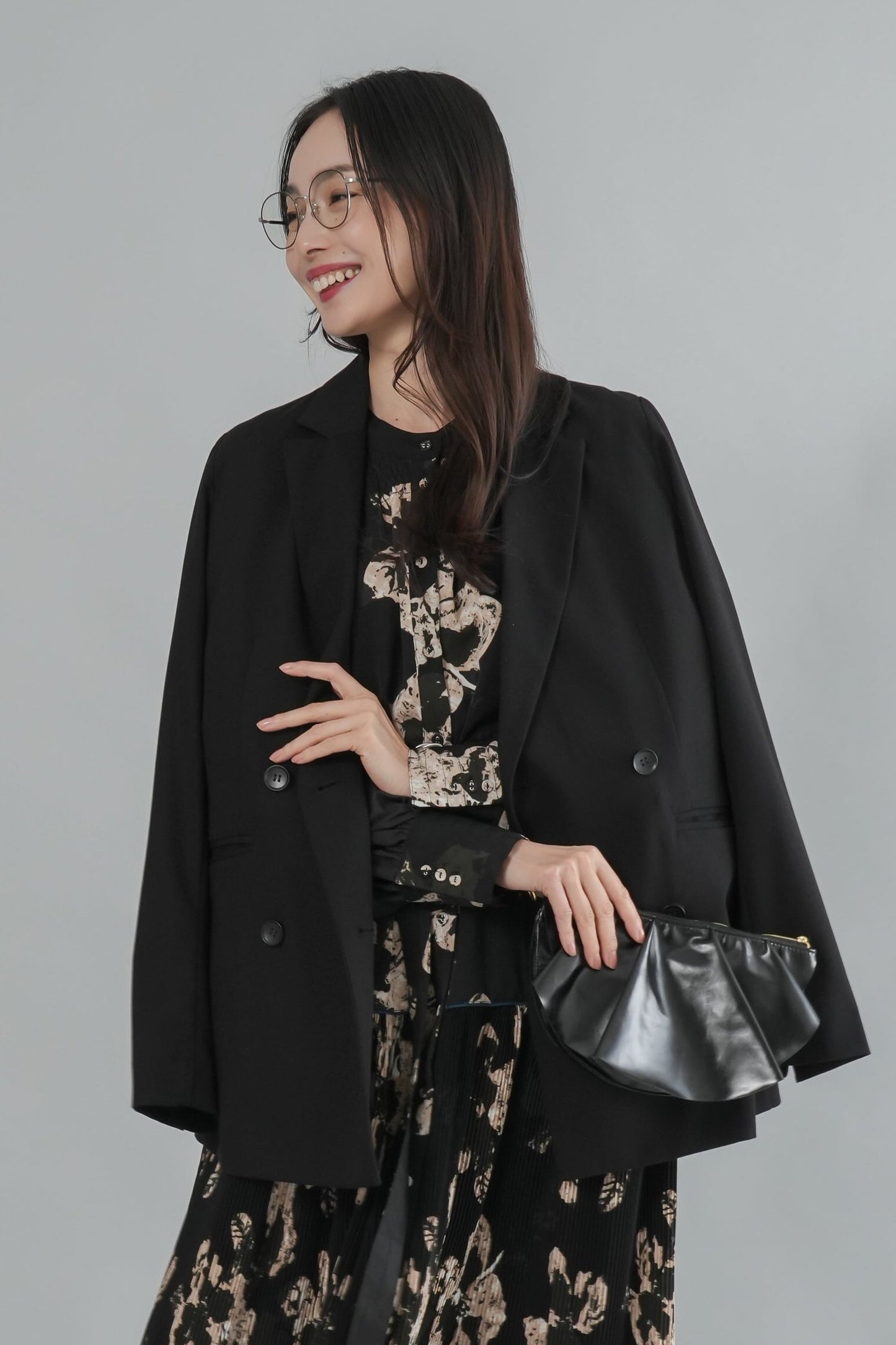 <20%OFF>パールハンドルクラッチバッグ