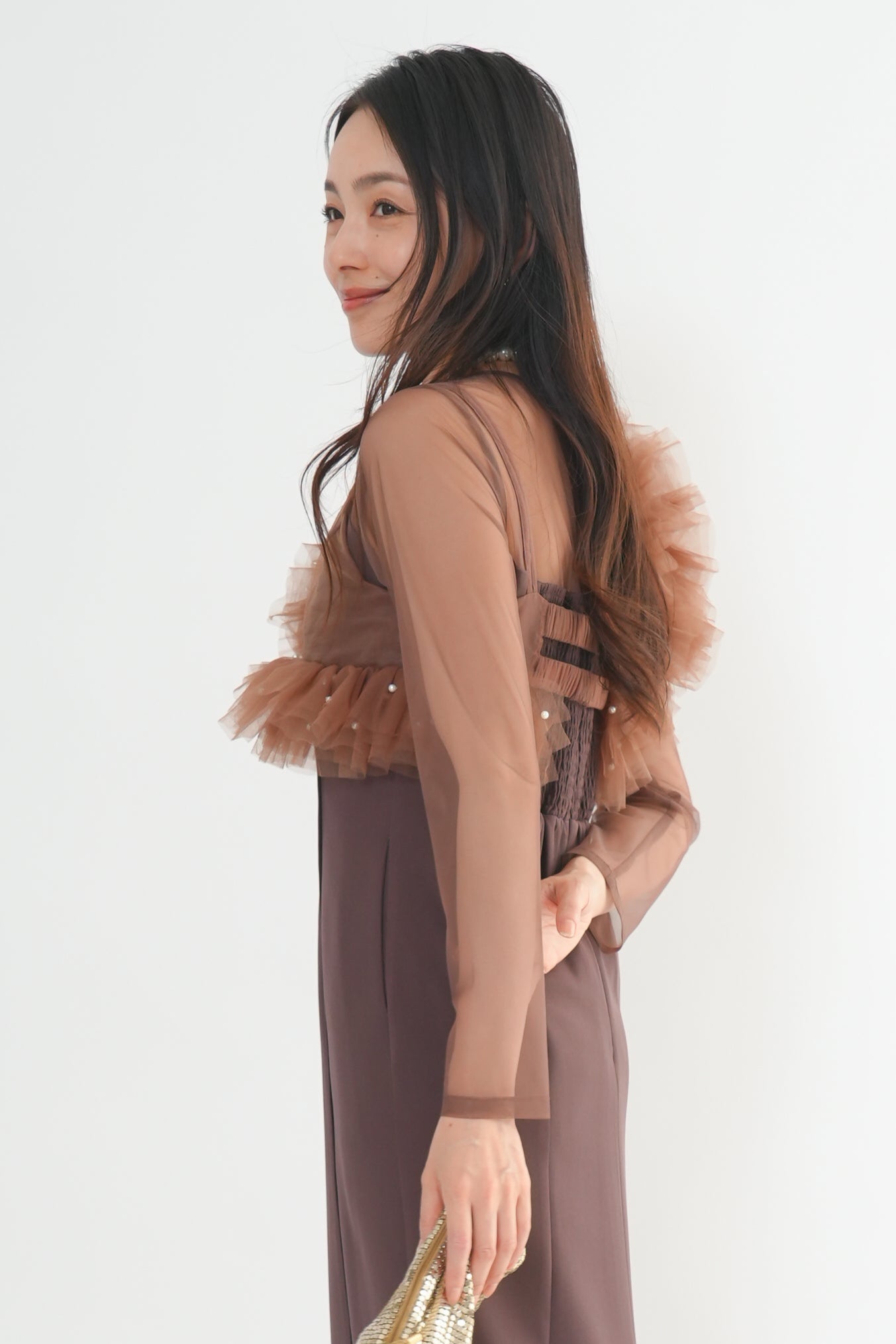 チュールビスチェドレス<2pcs SET>