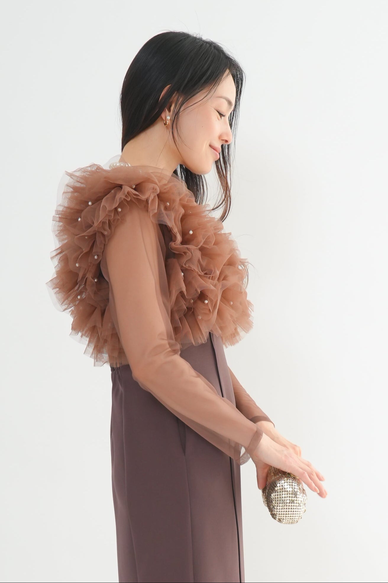 チュールビスチェドレス<2pcs SET>