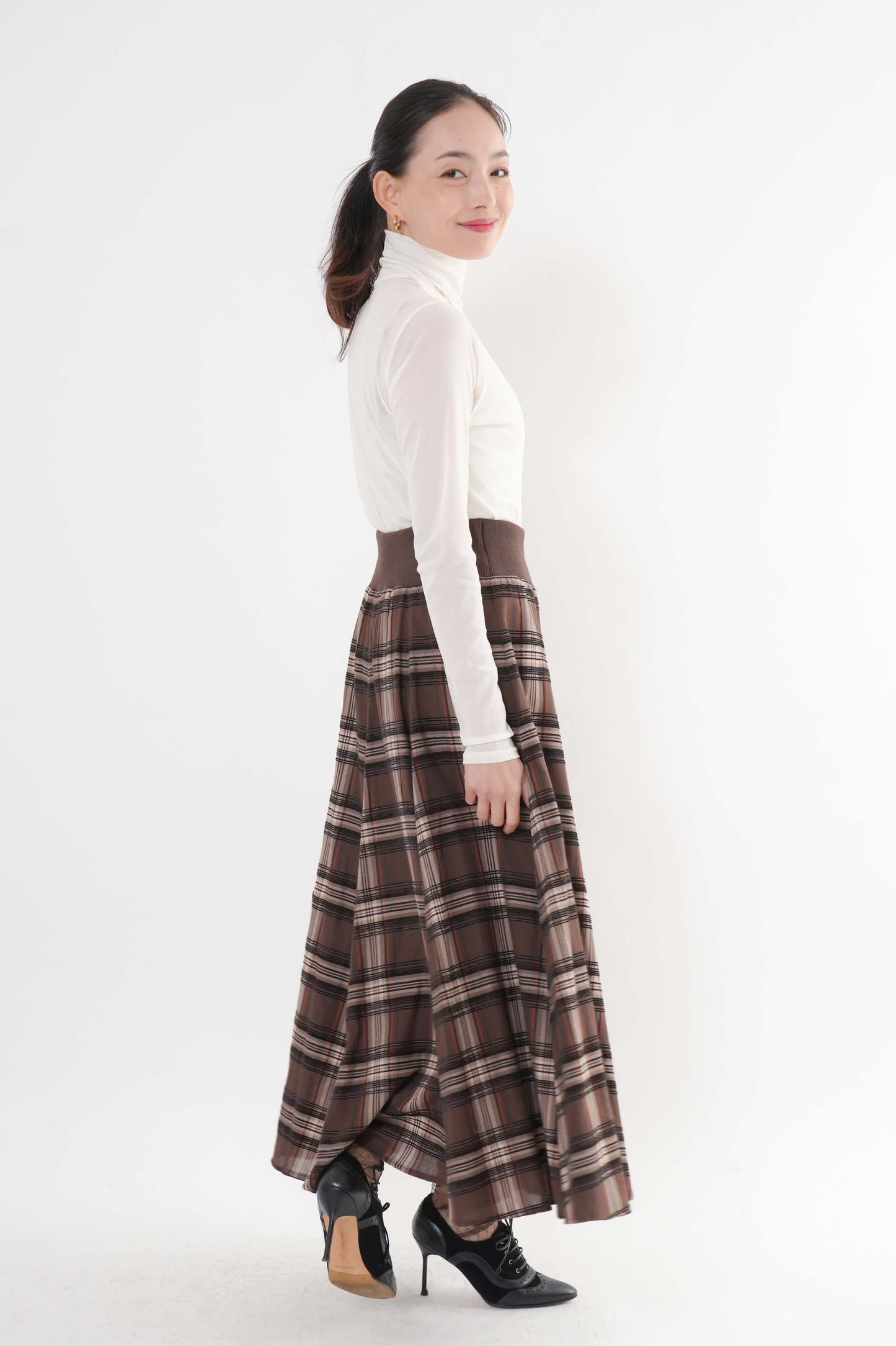 モールチェックスカート