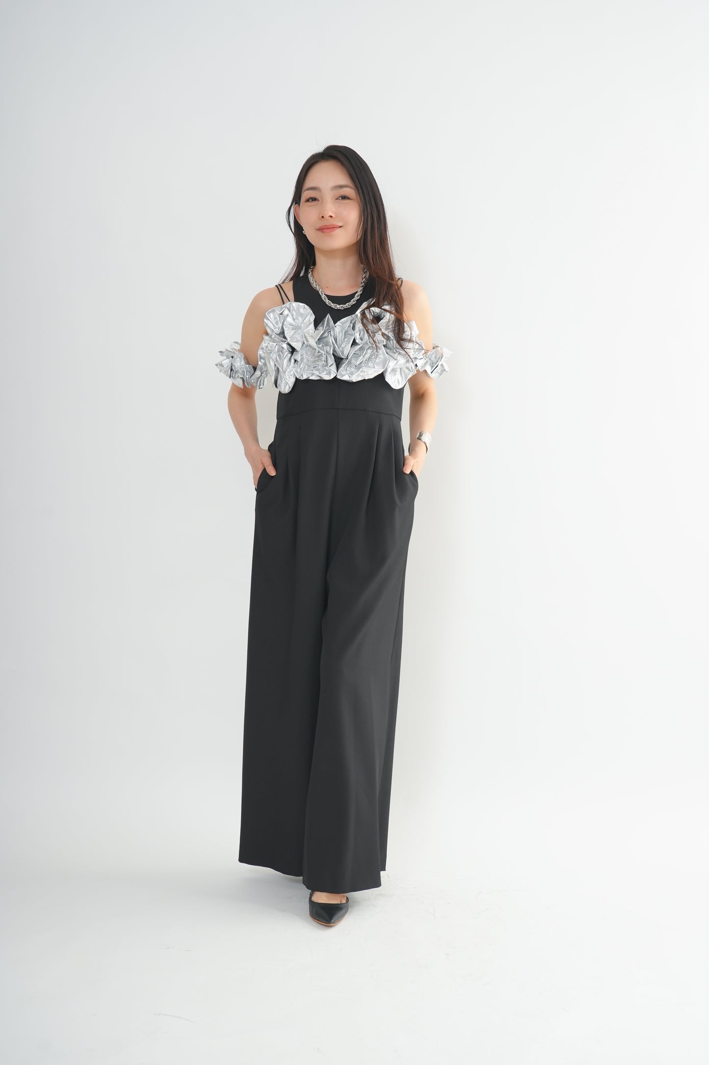 フリルビスチェパンツドレス<3pcs SET>