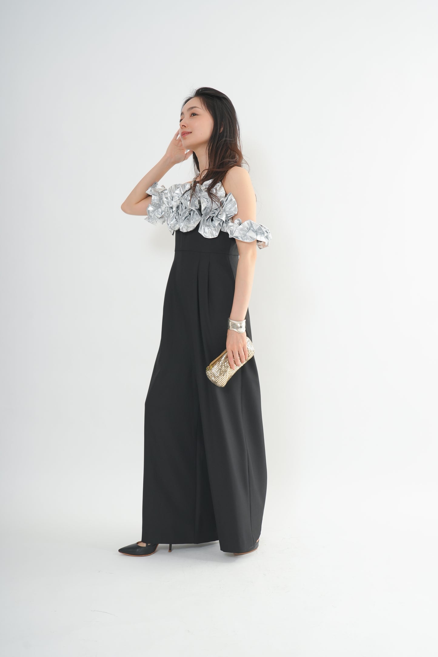 フリルビスチェパンツドレス<3pcs SET>