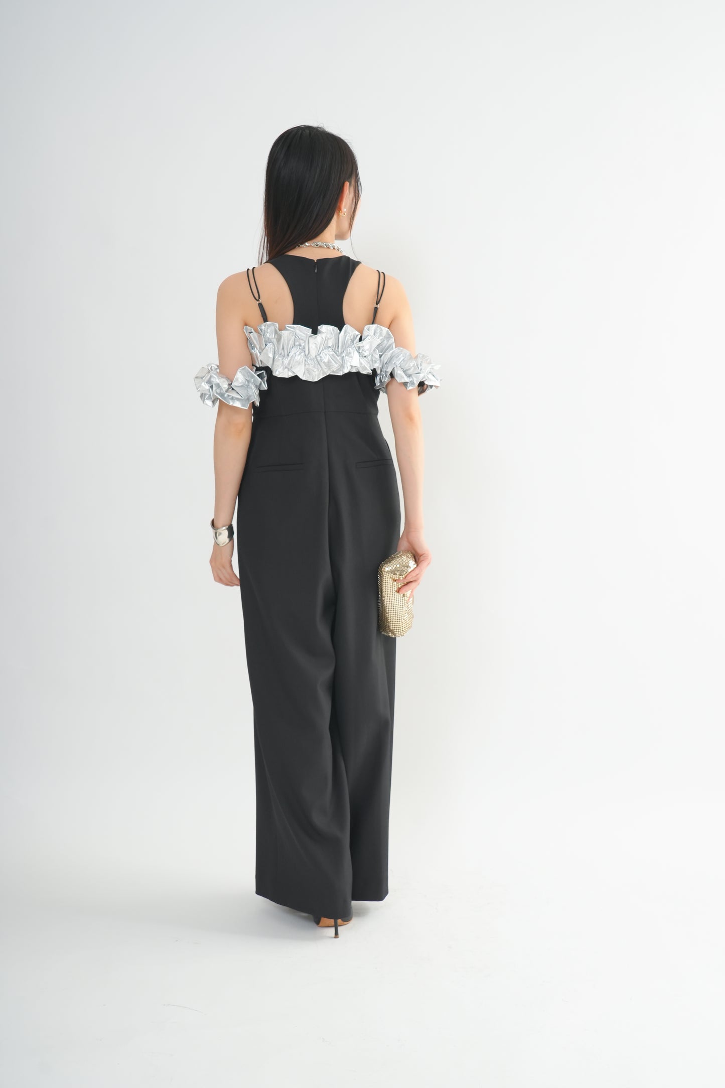 フリルビスチェパンツドレス<3pcs SET>