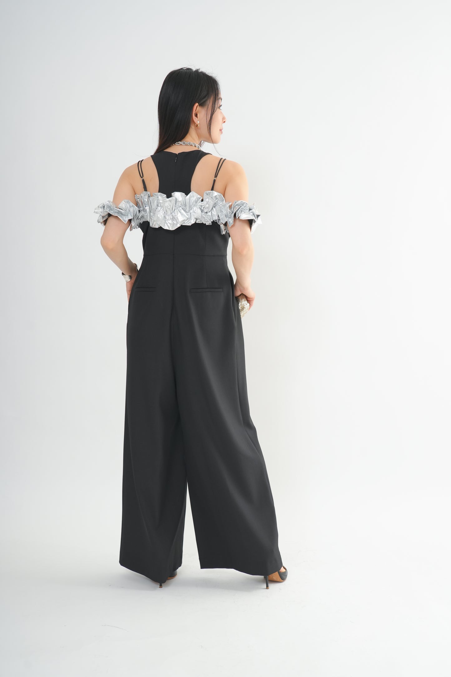 フリルビスチェパンツドレス<3pcs SET>