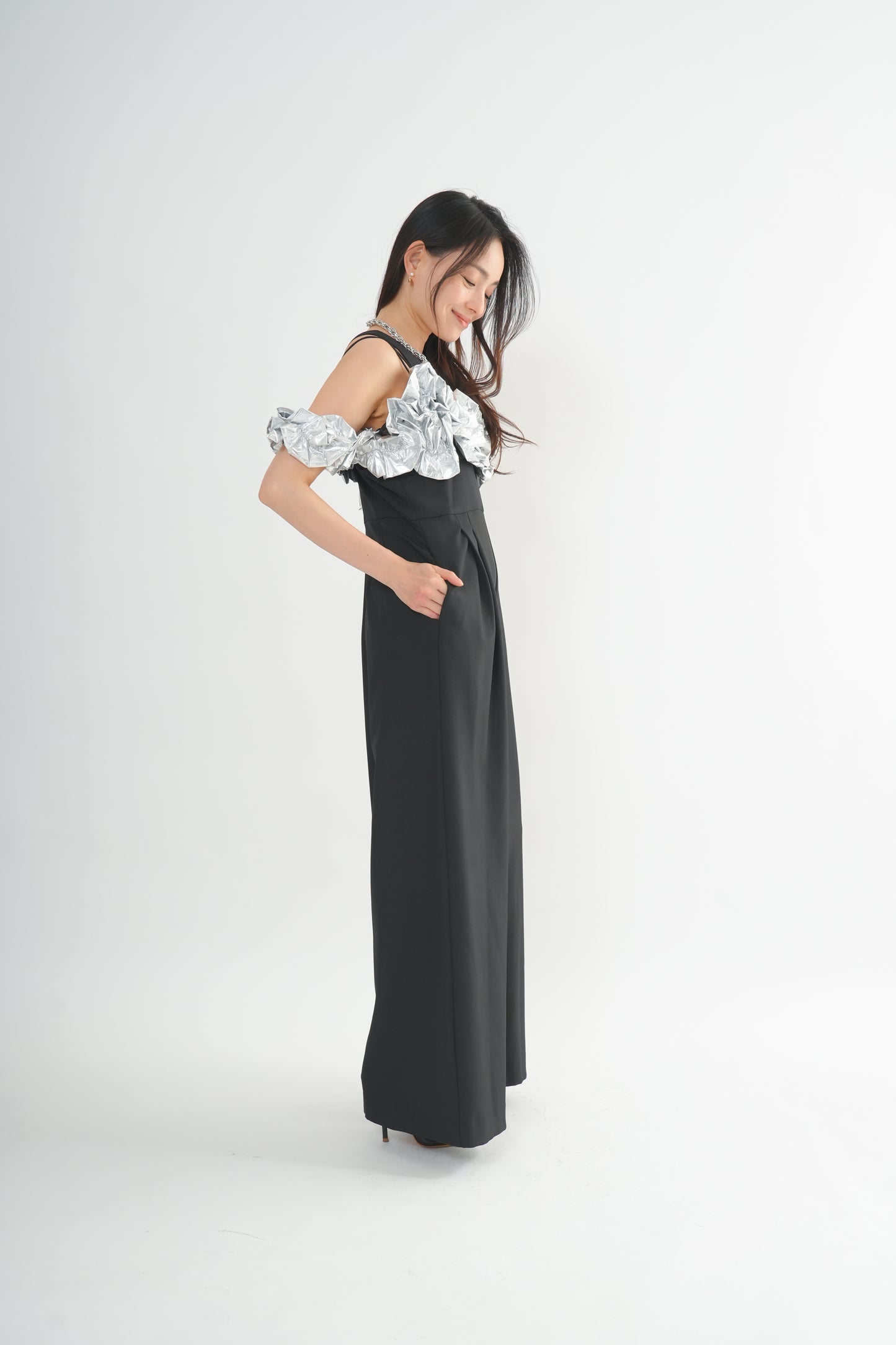 フリルビスチェパンツドレス<3pcs SET>