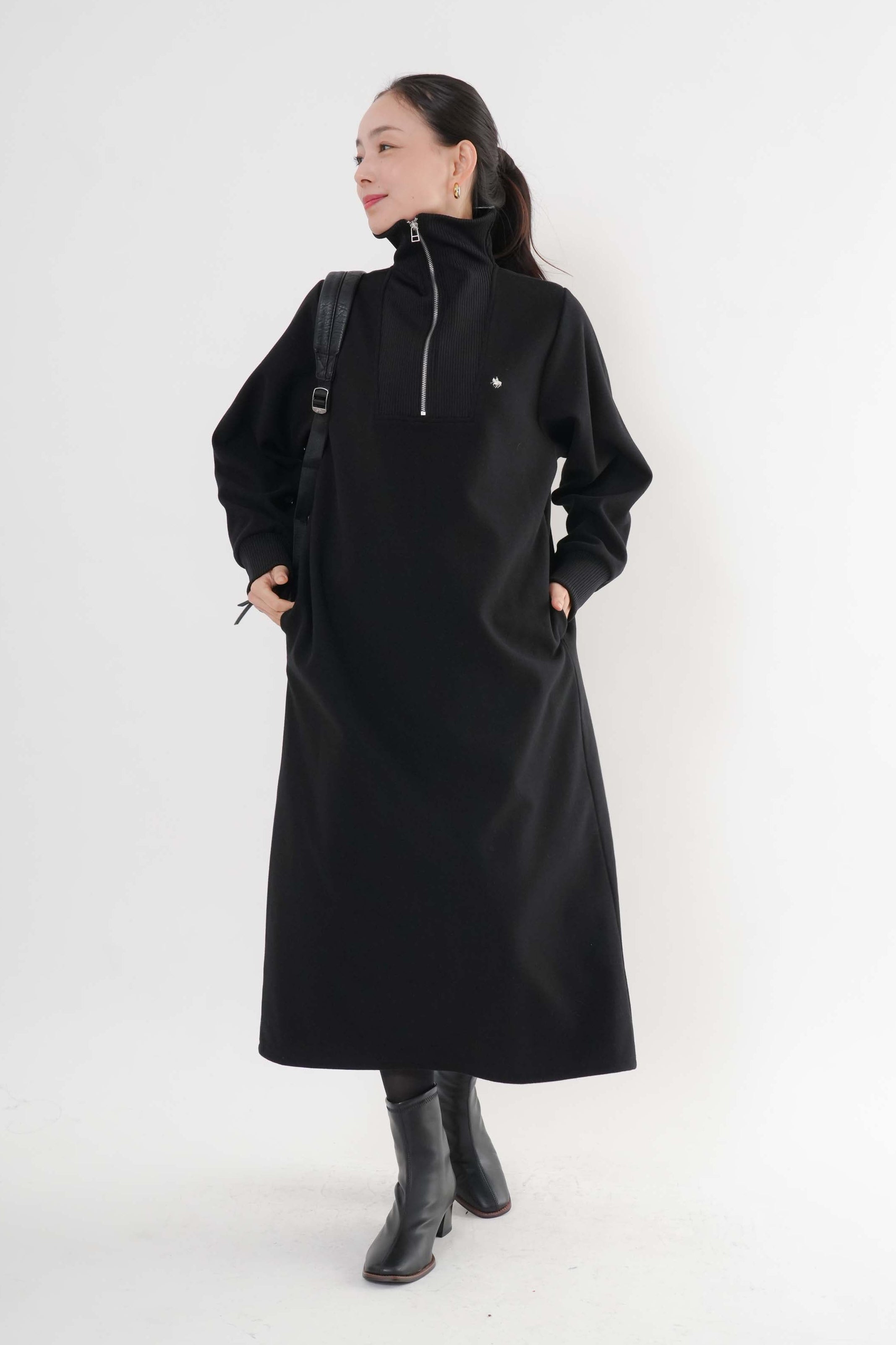 POLOBCSハーフZIPワンピース｜ワンピース｜good mood madam