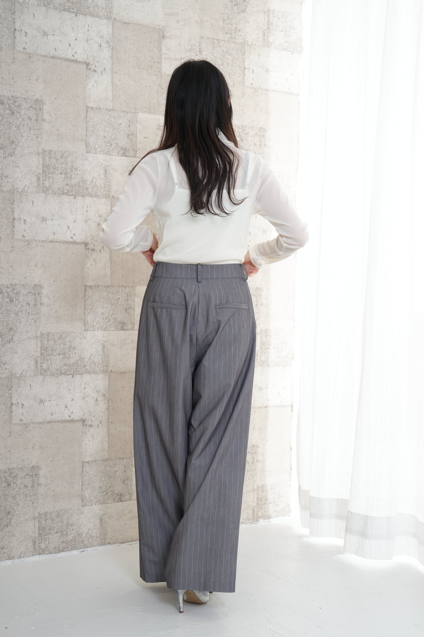 アシメワイドパンツ