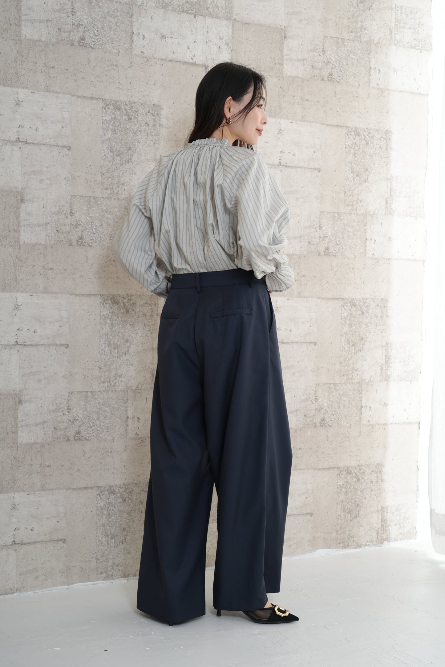 アシメワイドパンツ