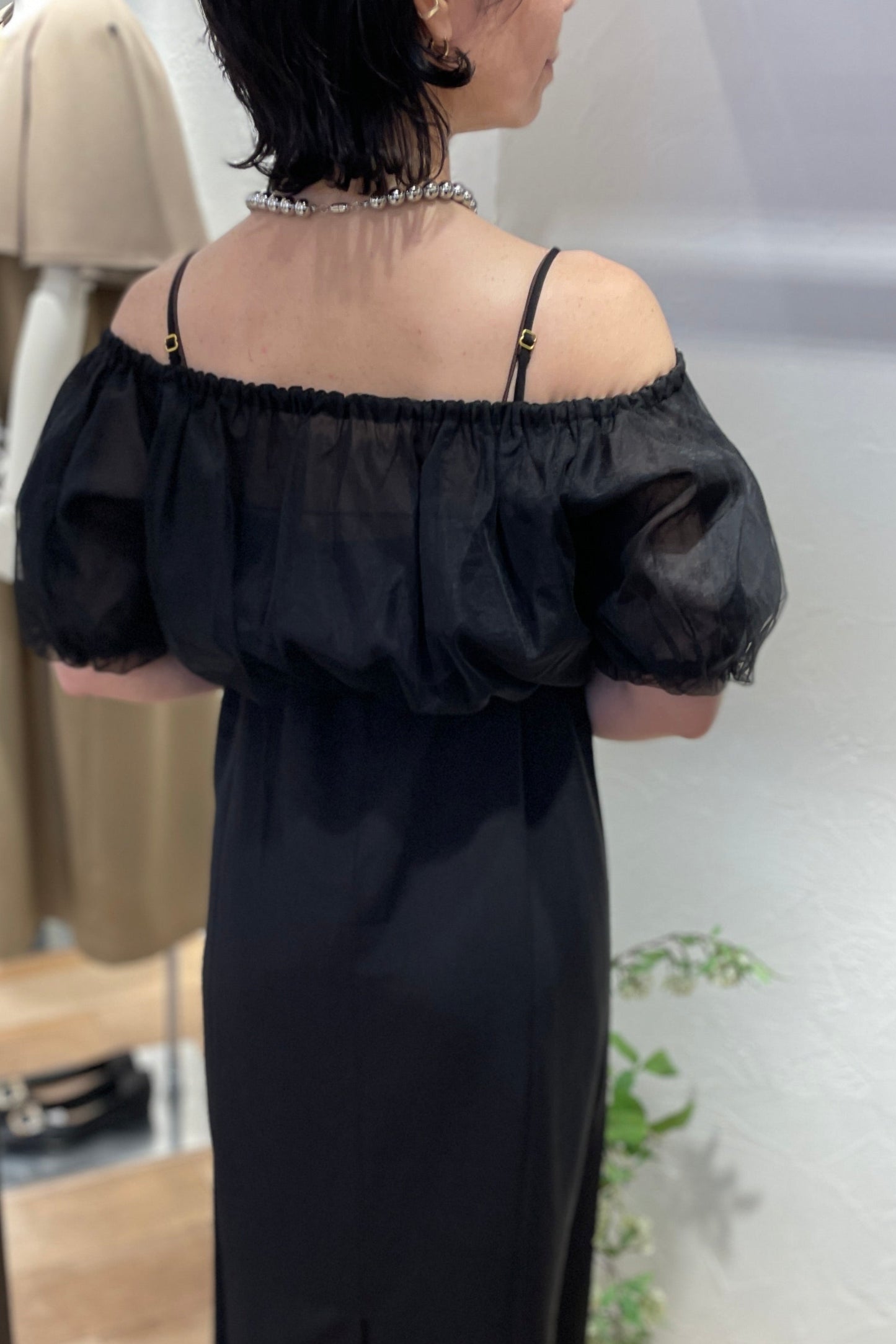 【NEW】シフォンボレロ袖付き