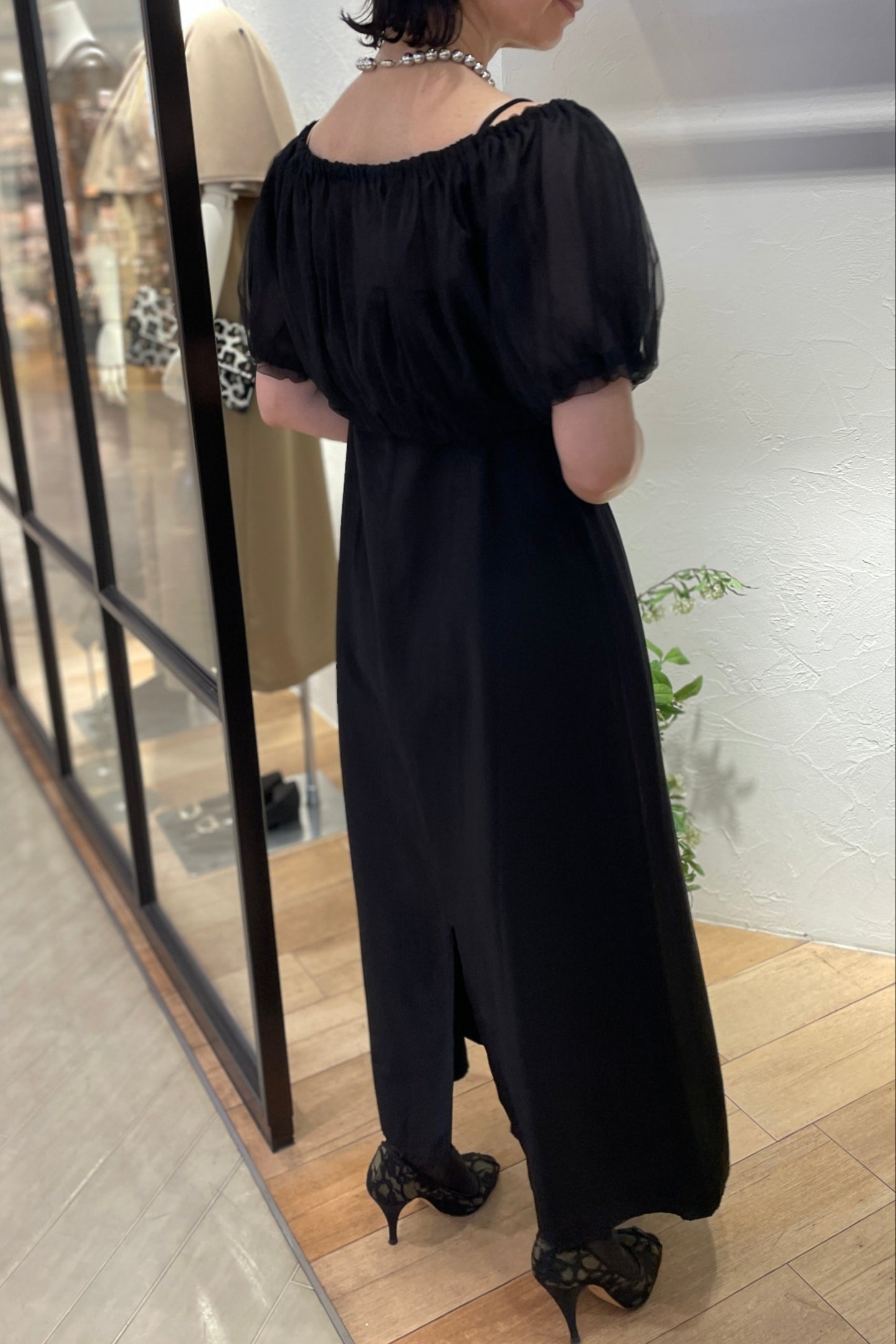 【NEW】シフォンボレロ袖付き