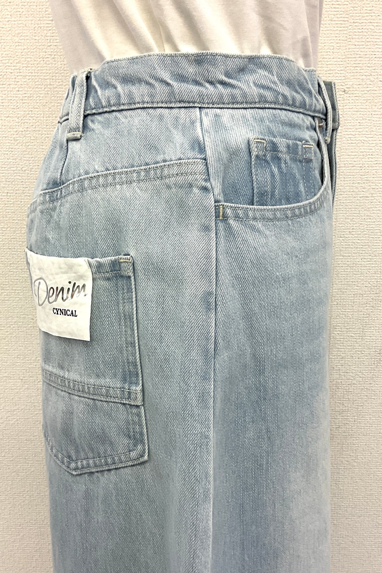 ワイドカーブデニムパンツ