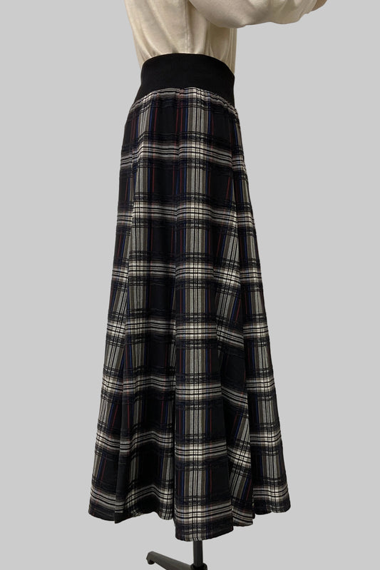 モールチェックスカート (新色ブラック)