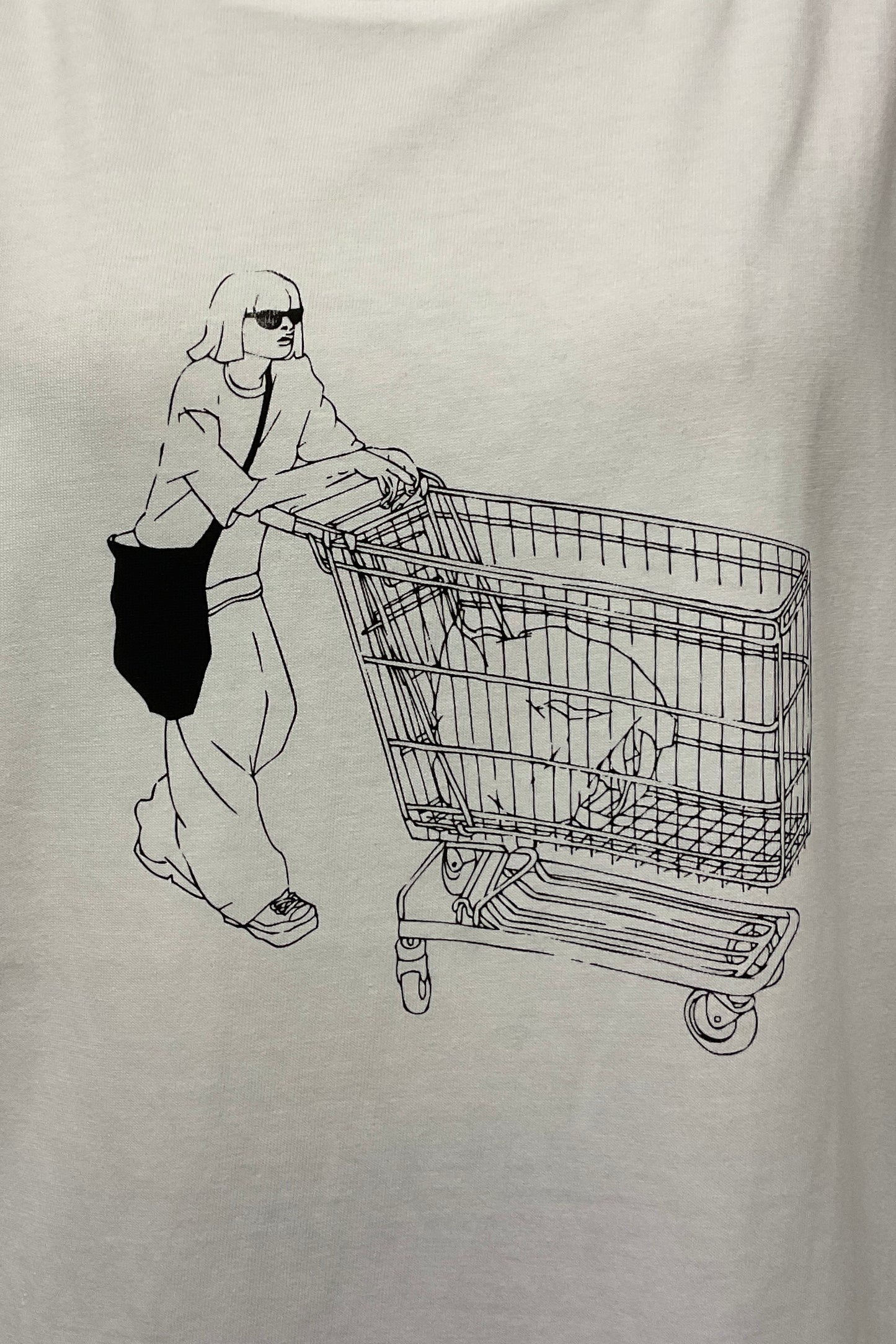 手描きプリントTシャツ