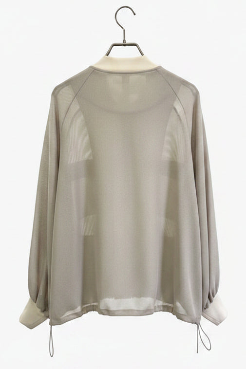 〈30%OFF〉メッシュジップブルゾン