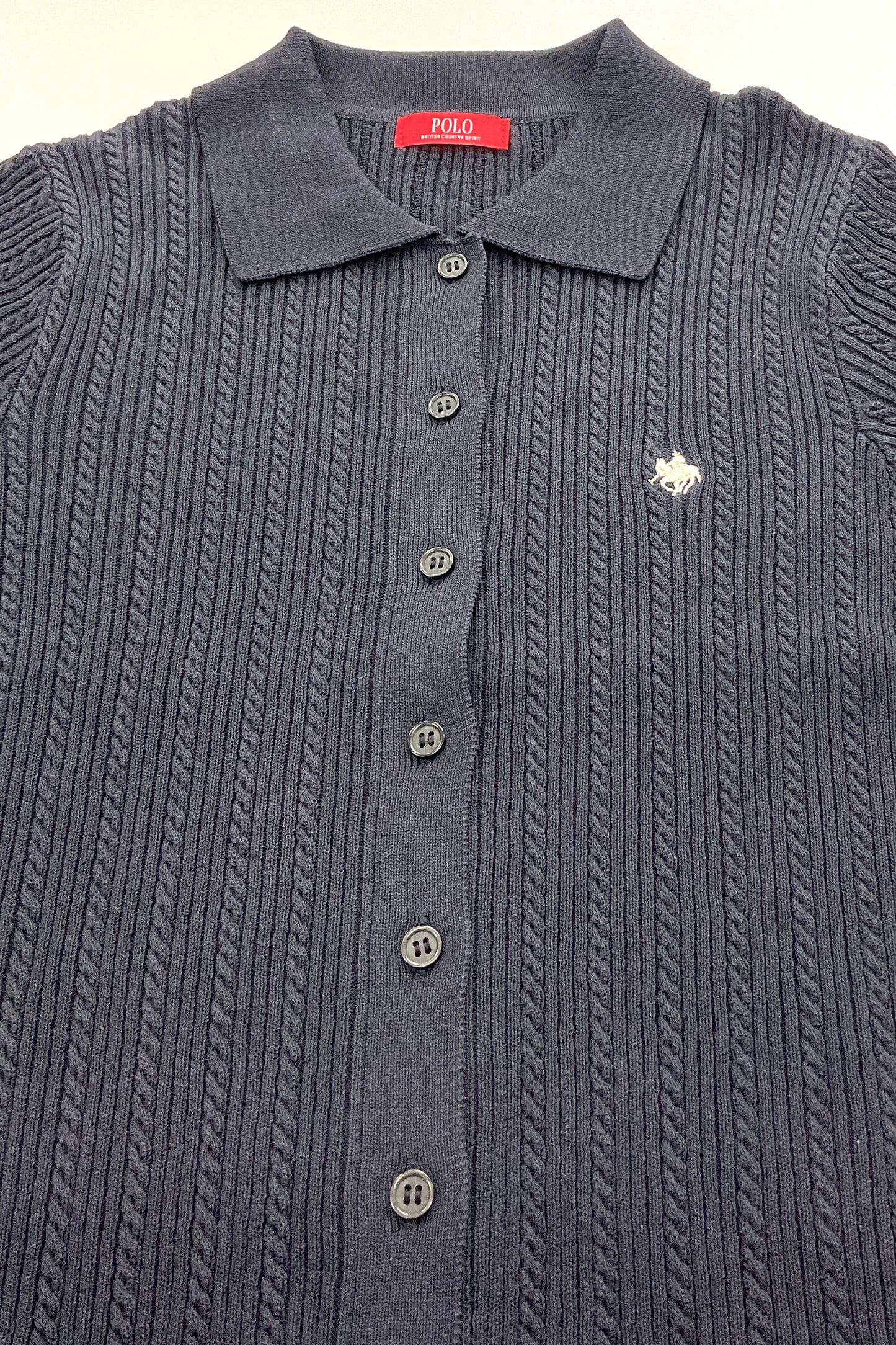 POLO BCS衿付きカーディガン