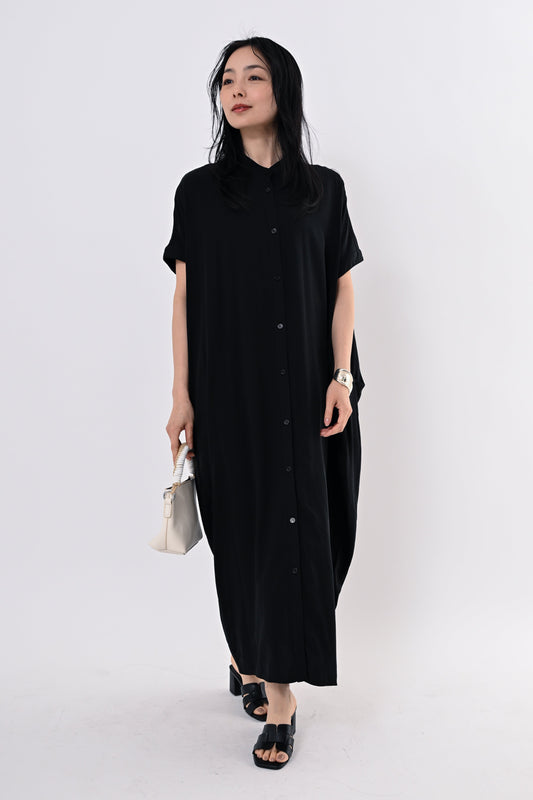 テンセルツイルシャツワンピース