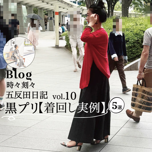 Blog 時々刻々, 五反田日記 vol. 10 黒プリ【着回し実例】５選