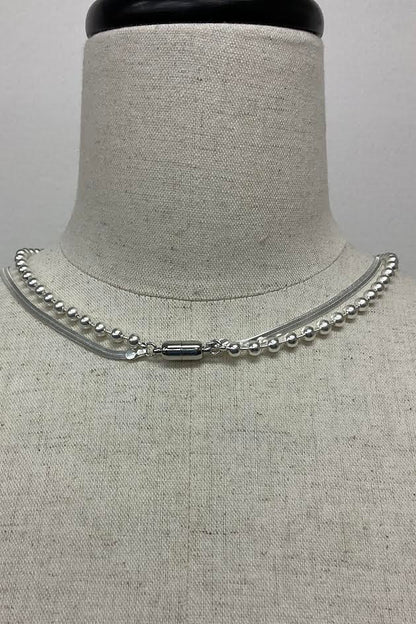 ［ＮＥＷ］ボール＊スネークチェーンネックレス