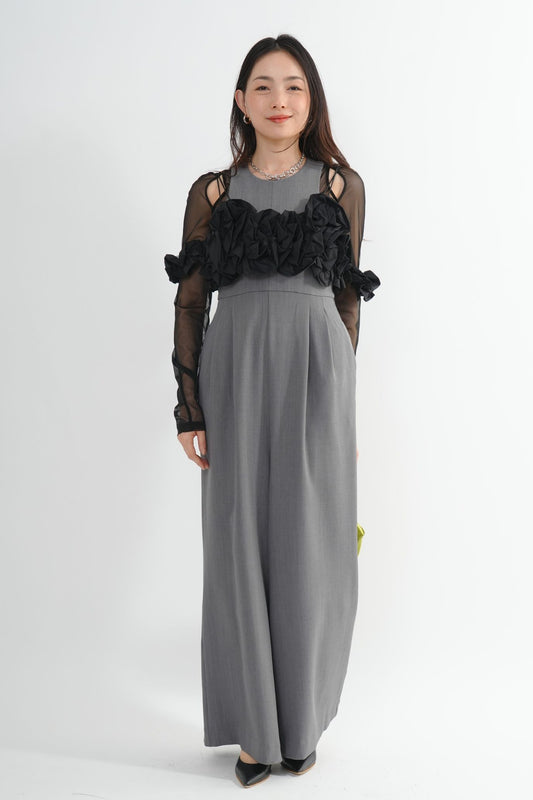 〈20%OFF〉フリルビスチェパンツドレス<3pcs SET>