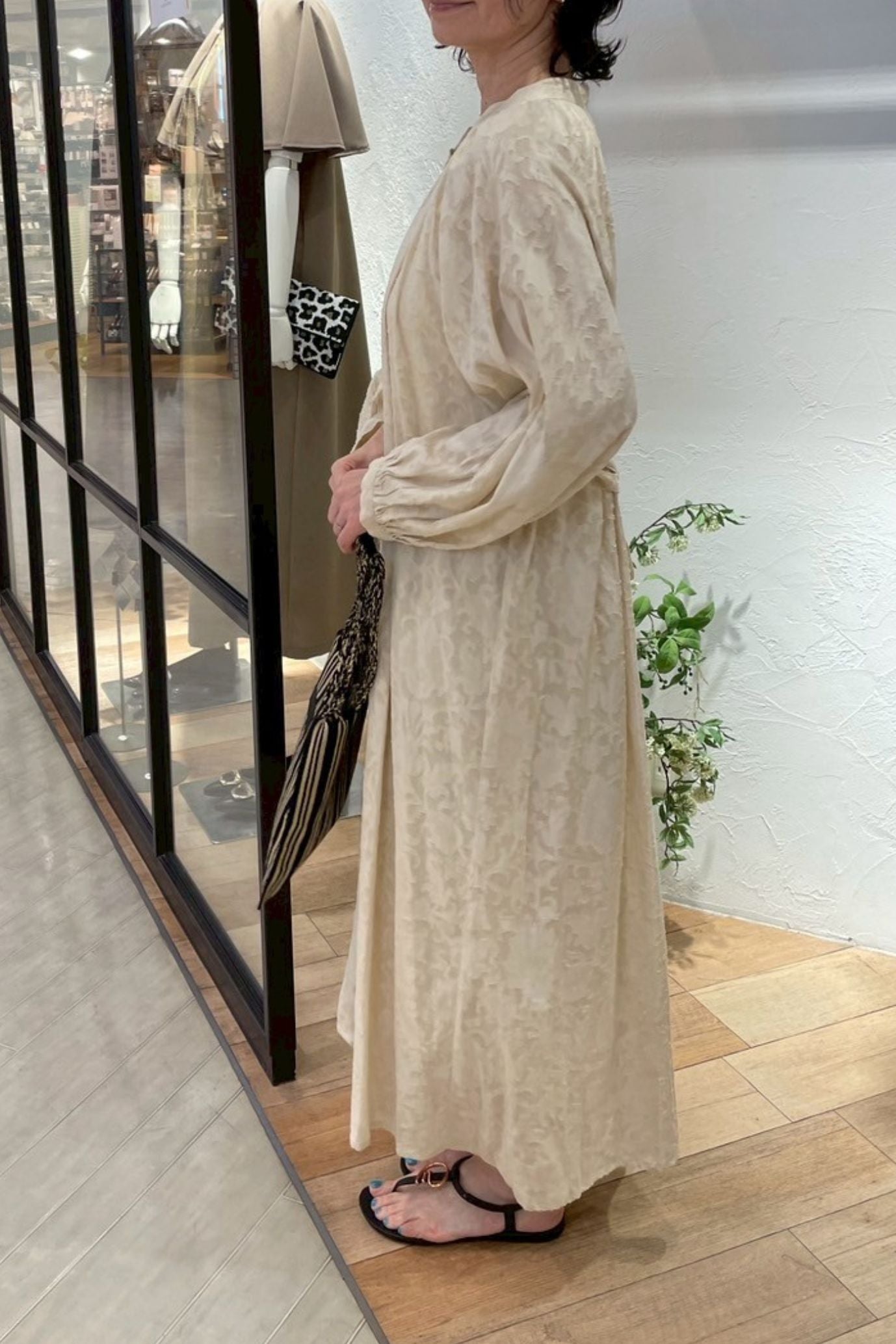 5月2日入荷予定［ＮＥＷ］コットンフラワージャガードワンピース　