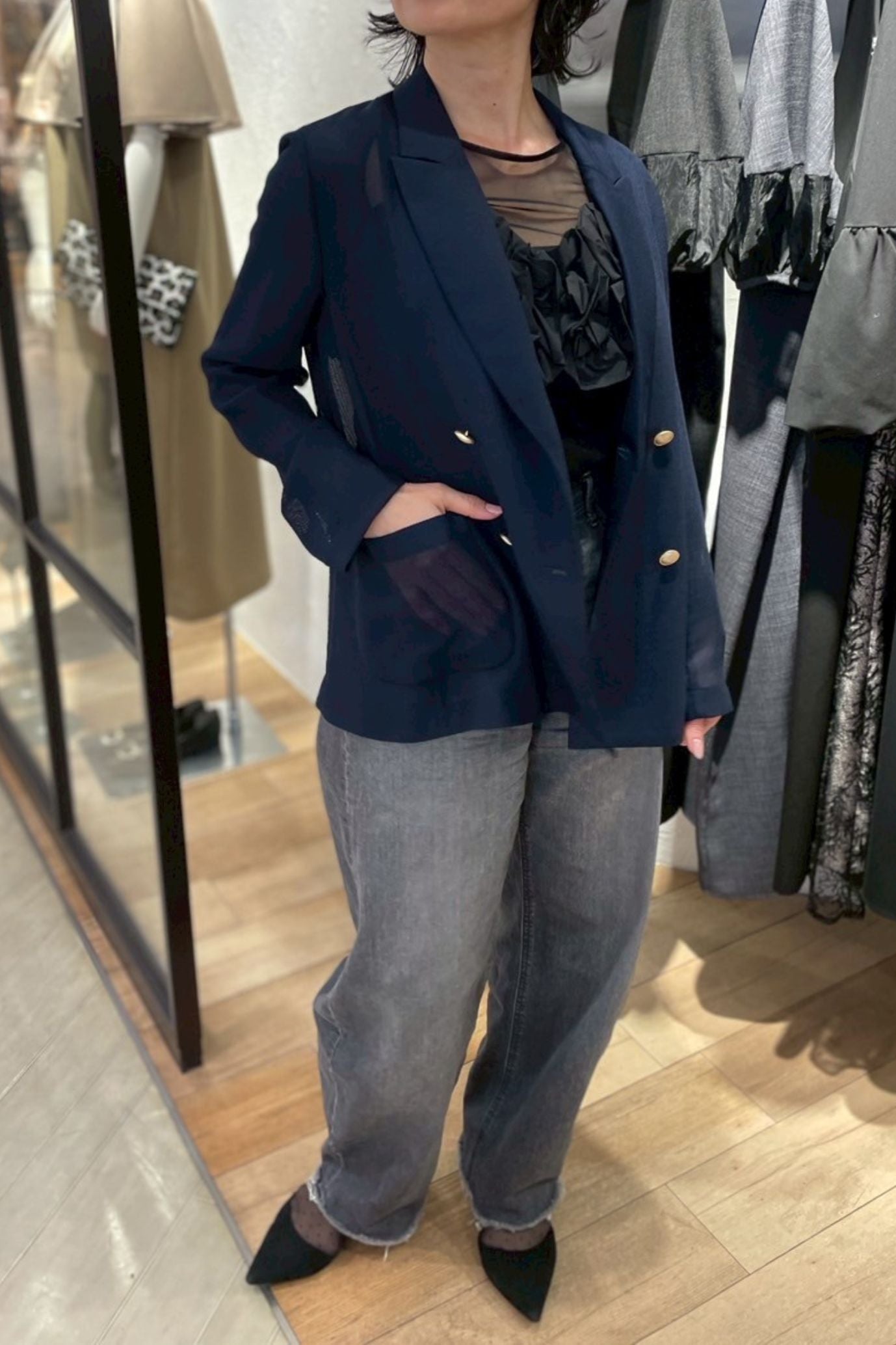 メッシュダブルジャケット